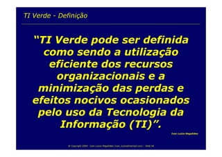 TI e Sustentabilidade Ambiental