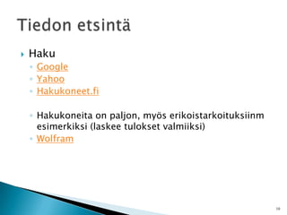 Ohjelman valintaAvaaminenTiedostojen tallentaminenSulkeminenMonta ohjelmaaMonta tiedostoaOhjelmien avaaminen ja sulkeminen6
