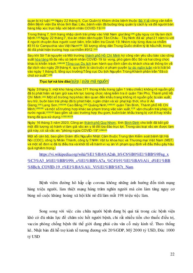 Tiểu luận tác động của đại dịch đến nền kinh tế việt nam | DOCX