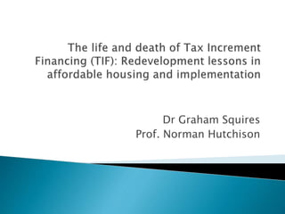 Dr Graham Squires
Prof. Norman Hutchison
 