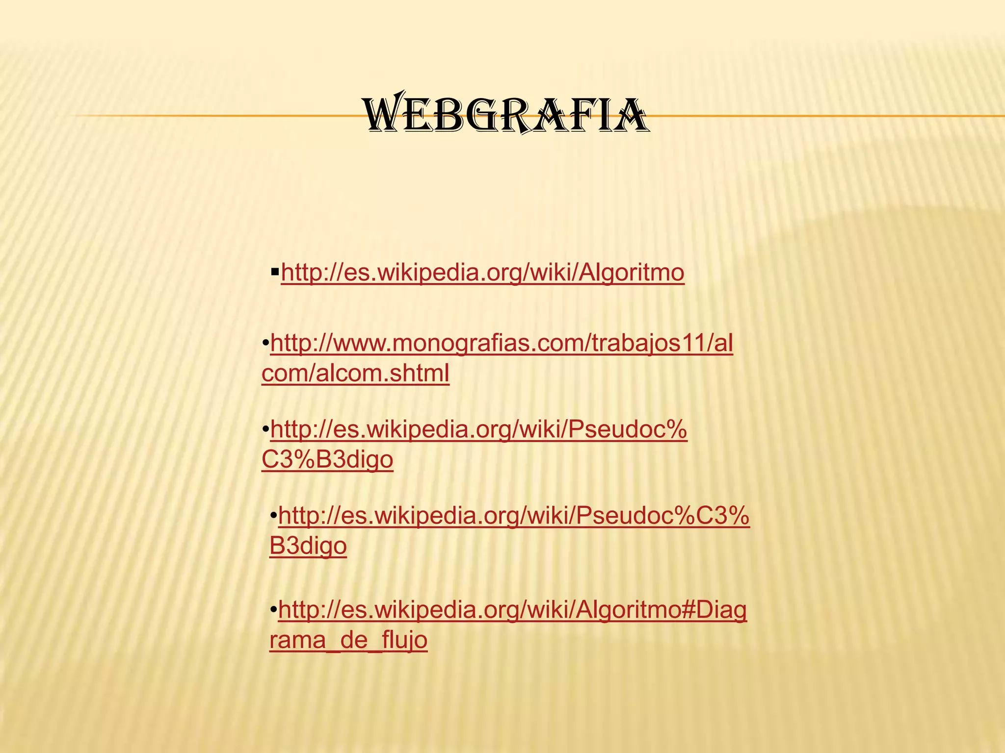 Características:Las principales características de este lenguaje son:Se puede ejecutar en un ordenadorEs una forma de representación sencilla de utilizar y de manipular.