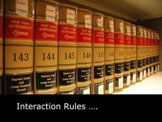 Interaction Rules ….
 