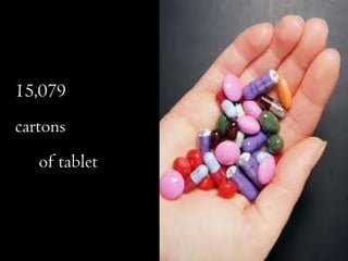 15,079 cartons  of tablet 