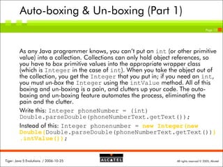 Tiger: Java 5 Evolutions | PDF