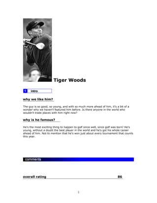 Tiger woods