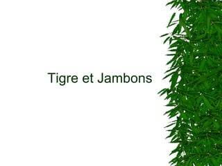 Tigre et Jambons 
