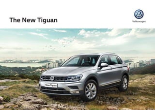Tiguan Borchure Open Size: 59.4 (W) x 21 (H) CM
Tiguan Borchure Close Size: 29.7 (W) x 21 (H) CM
Your Volkswagen Dealer
The New Tiguan
Produced in India
Volkswagen Group Sales India Private Limited
Issue: May 2017
Subject to change without notice
Website: www.volkswagen.co.in
The New Tiguan Volkswagen
Call (toll-free 24x7): 1800 209 0909
*Terms and conditions apply. Features and accessories shown may not be a part of standard equipment and are subject to change without prior notice. Actual colour may vary.
The offers with regard to scope of delivery, appearance, performance, dimensions and weights, in addition to illustrations and all information regarding fittings and technical data,
are based on the characteristics of the International market and correspond to the knowledge available at the time of printing. We reserve the right to make changes to the scope
of delivery, design and colour without advance notification within the context of further development. Images shown are for representation purpose only. Certain images are
sourced from International market and may not be relevant for Indian market. For further details, please visit our authorised dealership.
 
