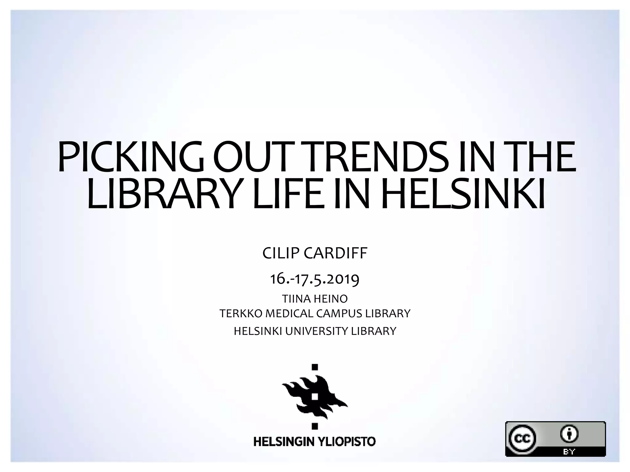 CILIP Cymru Wales Conference 2019: Picking out trends in the library ...