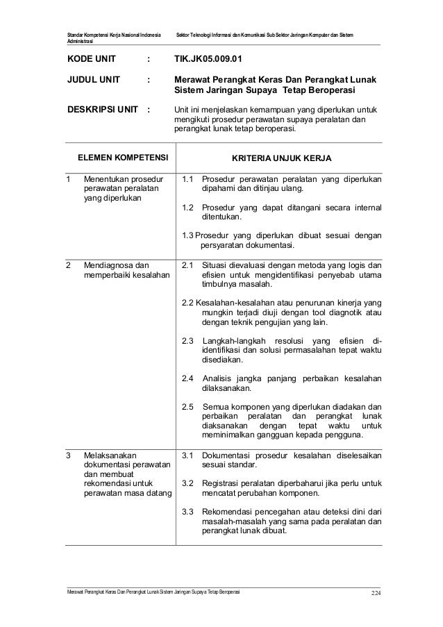 Sistem Jaringan Komunikasi LPJ Tik jk05 007 01 jaringan komputer sistem administrasi 3 