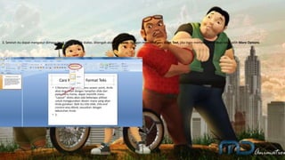 3. Setelah itu dapat mengatur dimana letak tulisan, baik diatas, ditengah ataun dibawah. Dengan memilih menu Align Text, jika ingin memperoleh pilihan lebih pilih More Options.
 