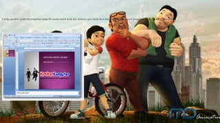 1.Maka gambar sudah ditambahkan pada file power point anda dan silahkan atur besar kecil dan letaknya agar sesuai dengan tampilan secara keseluruhan.
 