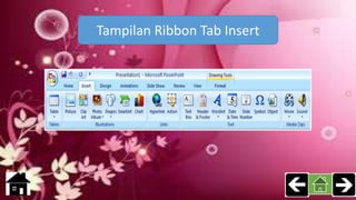 Tampilan Ribbon Tab Insert
 