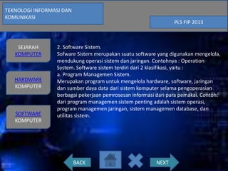 sejarah komputer beserta hardware dan software | PPT