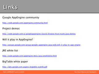 Serialize? RDBMS don't like BLOBs BigTable! "sparse, distributed, persistent multi-dimensional sorted map"