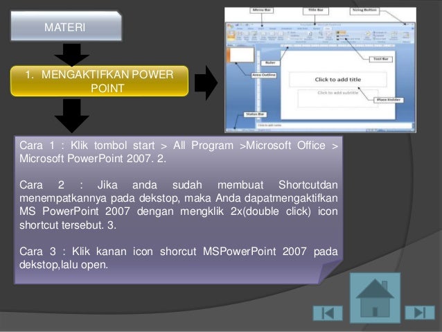 Ms Powerpoint 2007 Bab 1