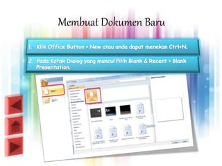 Membuat Dokumen Baru
 