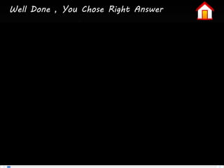 Well Done , You Chose Right Answer

 