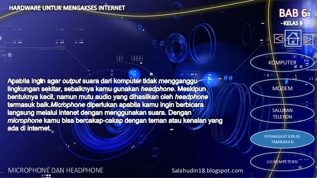 Tik kelas 9 bab 6 hardware untuk mengakses internet