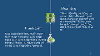 Đánh giá một website TMĐT theo nguyên tắc 7C (Tiki.vn) | PPTX