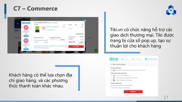 Đánh giá một website TMĐT theo nguyên tắc 7C (Tiki.vn) | PPTX
