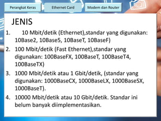Perangkat Keras Yang Digunakan Untuk Akses Internet | PPTX