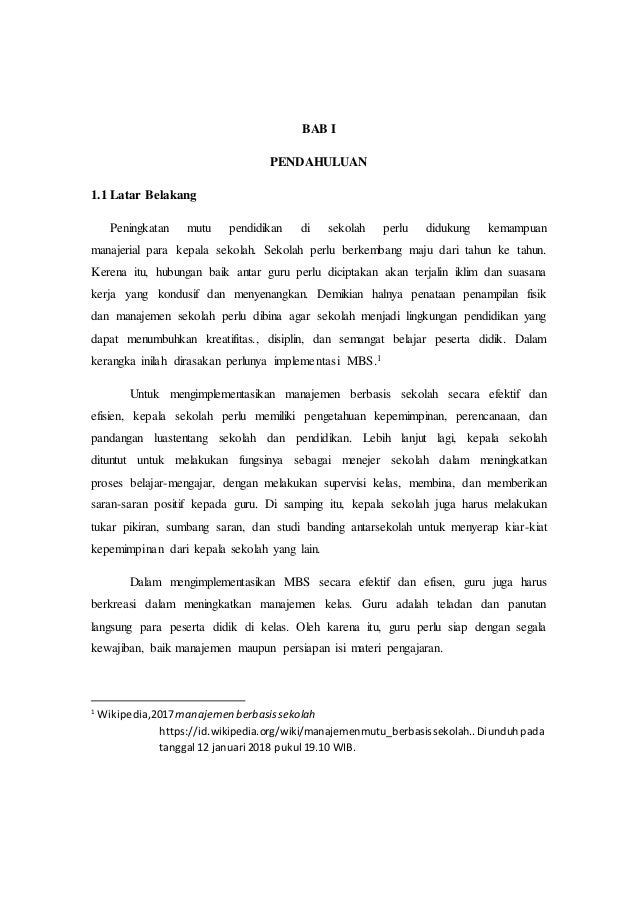 Makalah Observasi Sekolah