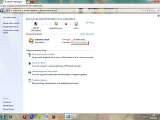 5. Klik Local Area Connection
 