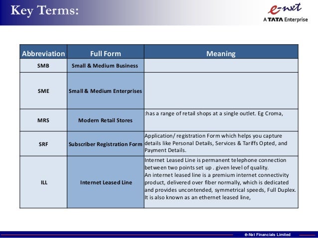 tikona sales ppt 3 sme full form