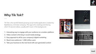 Tik Tok for business 2019 | PDF