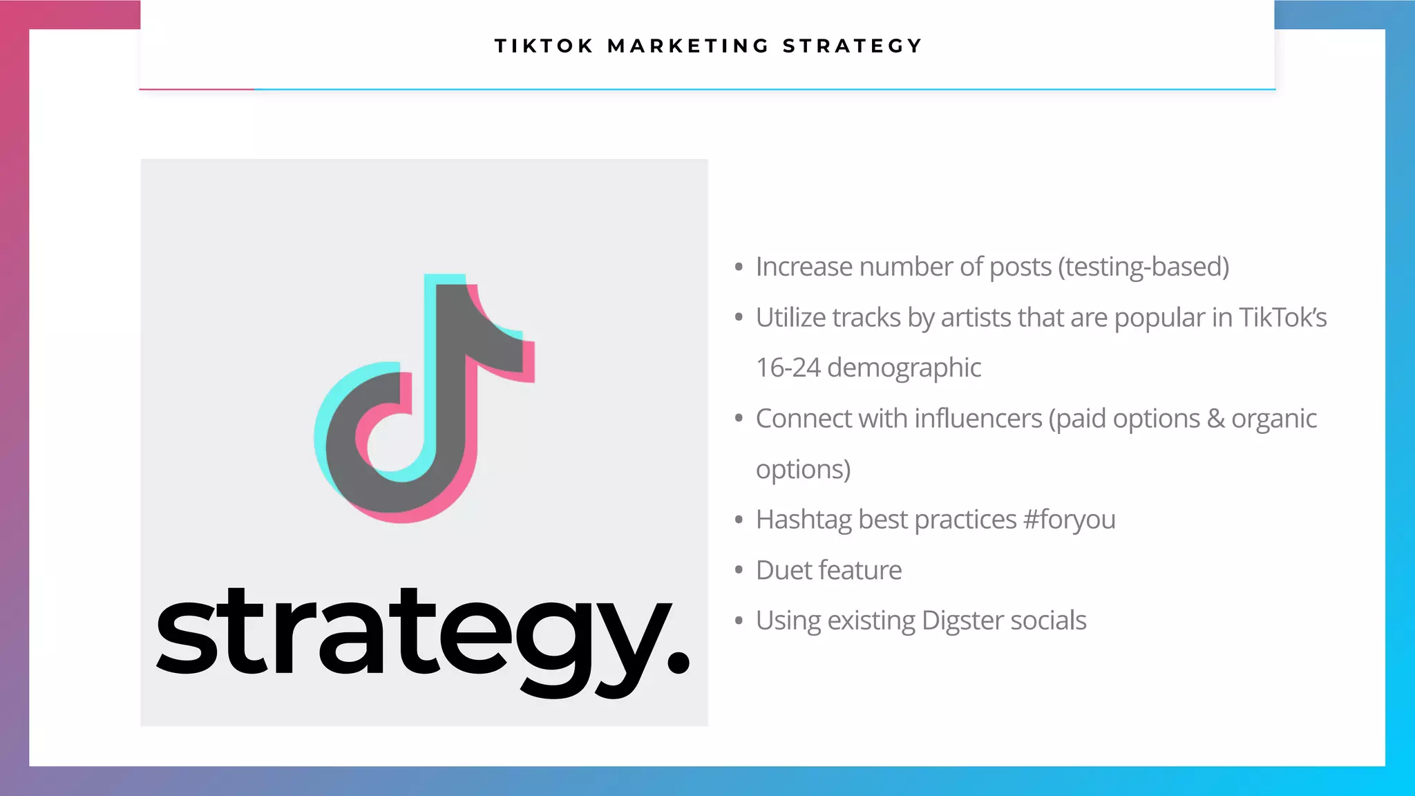 TikTok Marketing Strategy | PDF