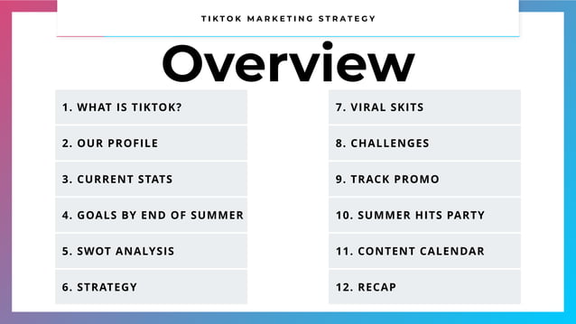 Image showcasing TikTok Marketing Strategy | PDF