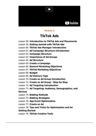 TikTok Mastery For Business | PDF