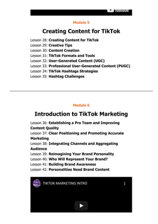 TikTok Mastery For Business | PDF | Internet for Beginners | Internet