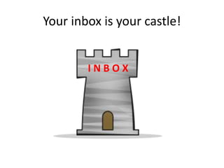 Your inbox is your castle!
I N B O X
 
