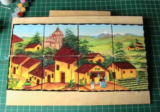 Hand Painted Tile Mural