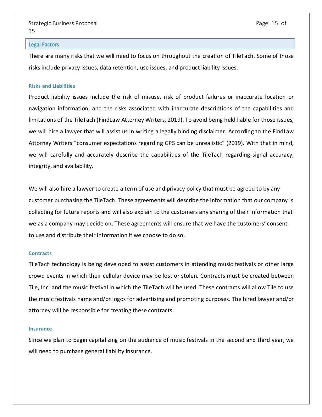 Tile Business Proposal