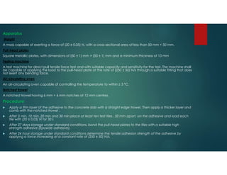 (Presentation): Tile Ceramic bonding - Testing | PDF
