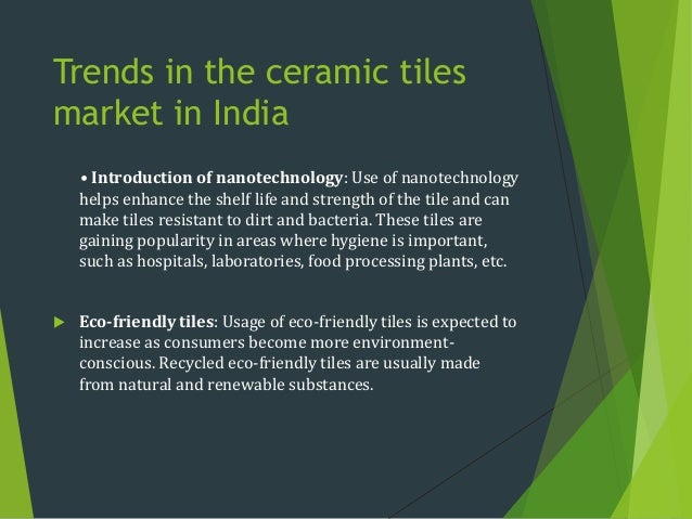 Tiles industry in India Tiles industry in India