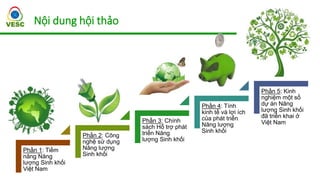 Phát triển NLSK – Nhu cầu bức
thiết của cả nền kinh tế Việt
Nam
 