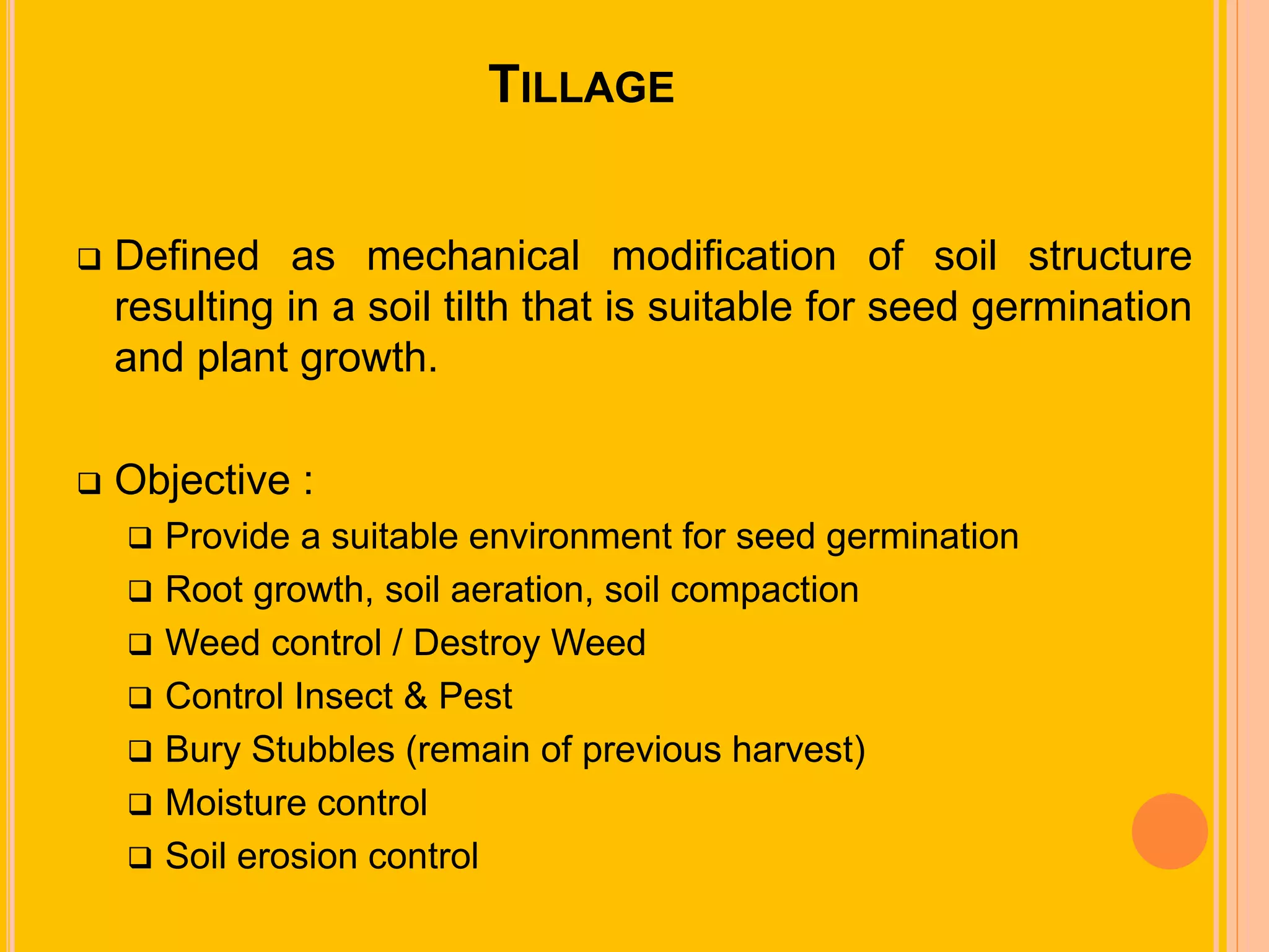 Tillage & land preparation | PPTX