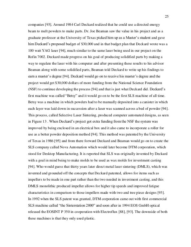 Master thesis patent