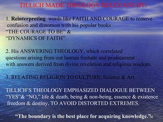 Is Religion Irrelevant? Paul Tillich's Answering Theology