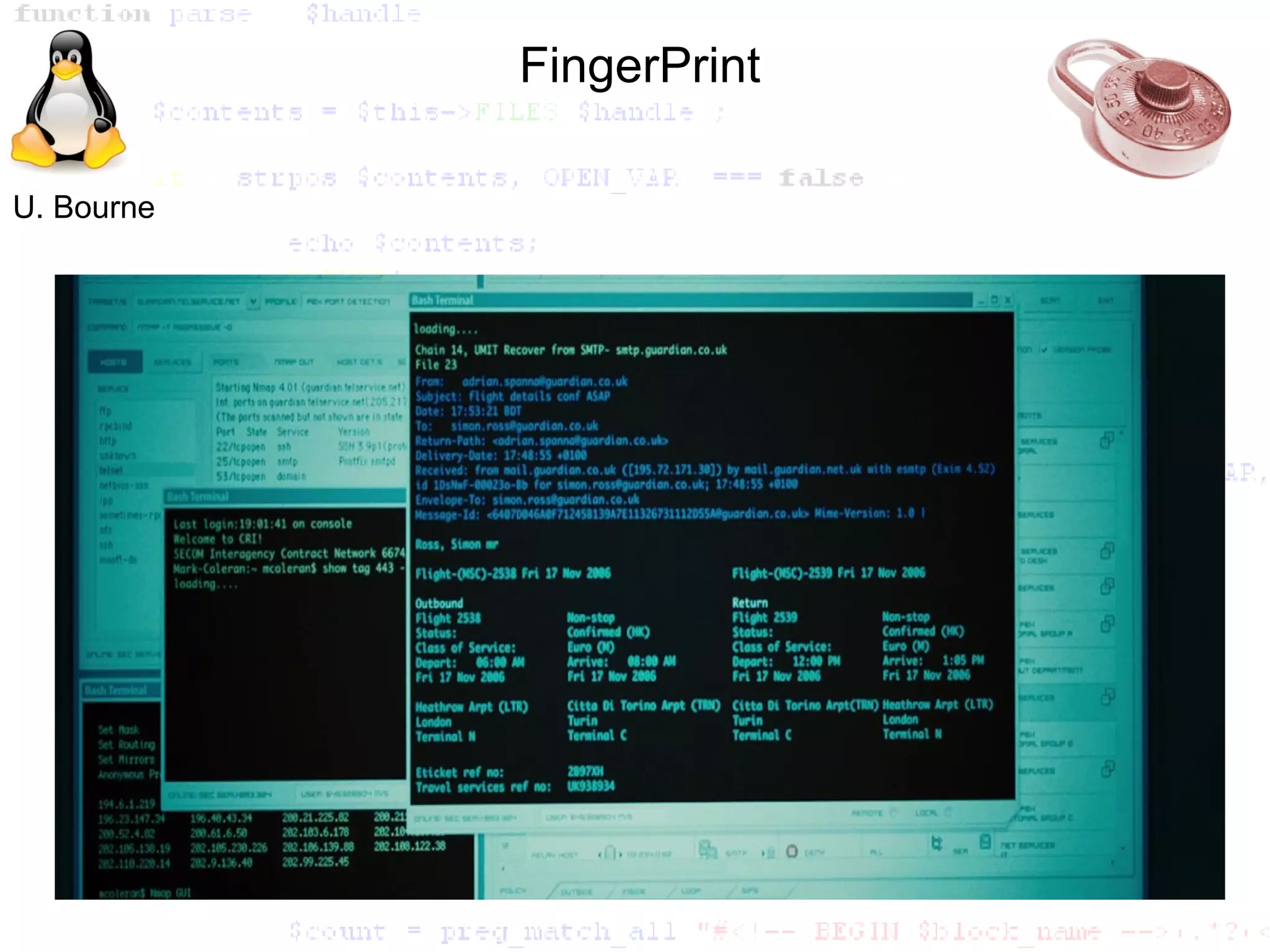 FingerPrint

U. Bourne
 