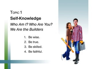 Transformed in Love PPT Topic 1-self-knowledge