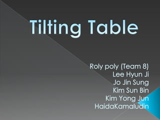 Tilting table