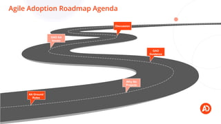 Agile Adoption Roadmap Agenda
AA Ground
Rules
GAO
Guidance
Why No
Projects
GAO AA
Issues
Discussion
 