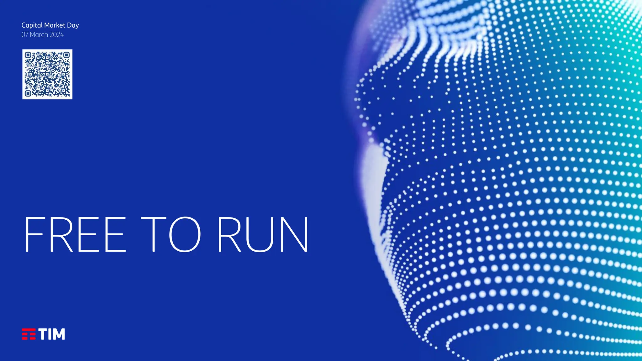 Free to Run TIM Capital Market Day 2024 PPT