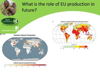What is the role of EU production in
future?
 