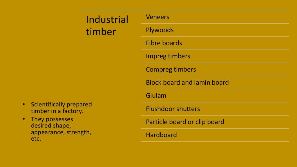 Timber Building material