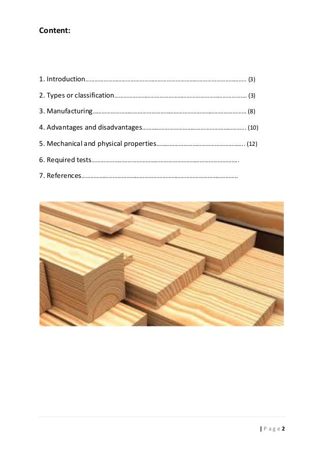 Timber classification and properties